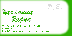 marianna rajna business card